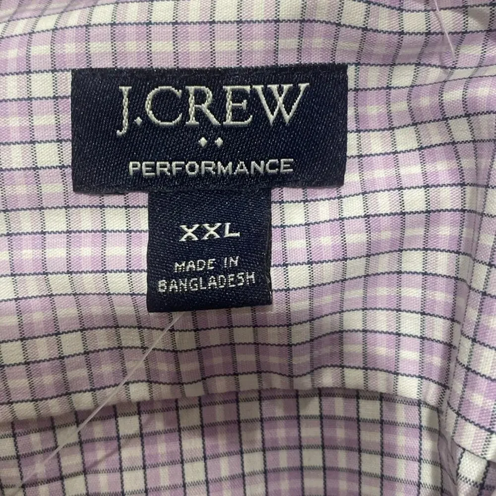 J. Crew Lavender Slim Fit Performance Button Up Dress Shirt